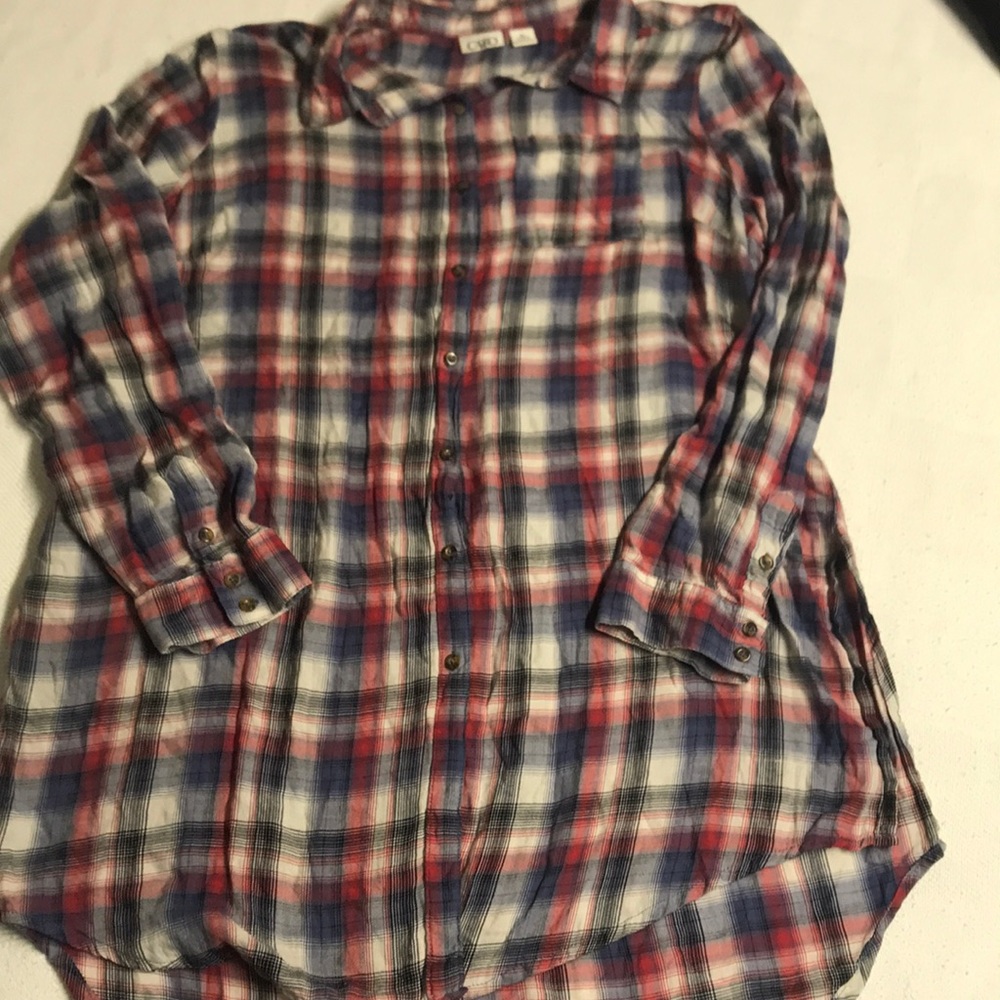 Flannel tunic
